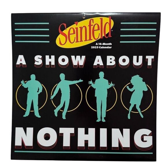Seinfeld 2025 Wall Calendar “ A Show About Nothing” 16 month - Picture 1 of 2